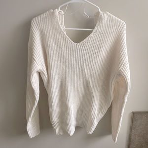 Ivory knitted sweater